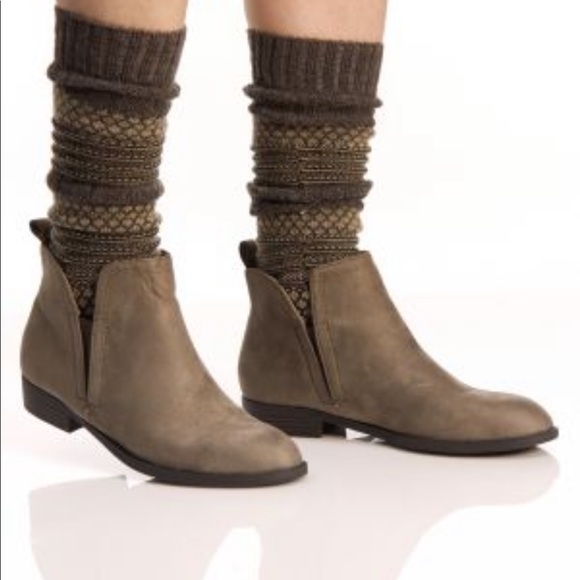 Olive Green Classic Chelsea Ankle Booties - Picture 3 of 3